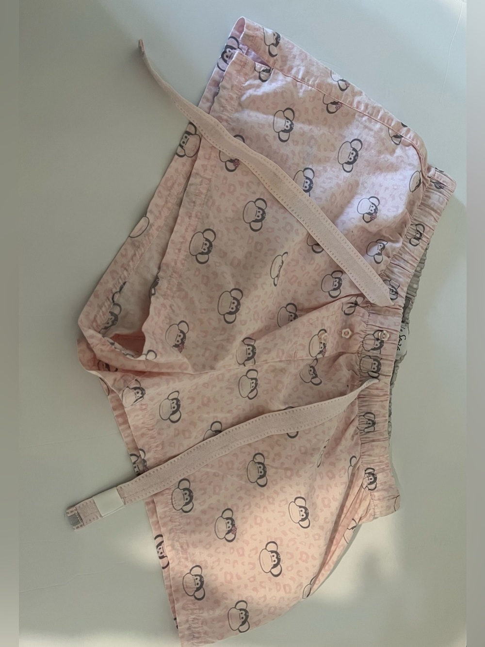 Like New La SENZA Pink Monkey Print Lounge Shorts
